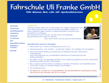 Tablet Screenshot of fahrschule-ulifranke.info